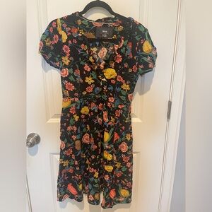 Anthropologie Puff Sleeve Midi Dress